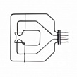 Элек. ТЭН духовка 2,8 кВт(1,3+1,5)(368*366) П-образ.верх.нерж.(470845)